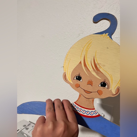 Mertens kunst bügel coat hanger no. 3226 junge boy vintage made in West Germany - Picture 3 of 9